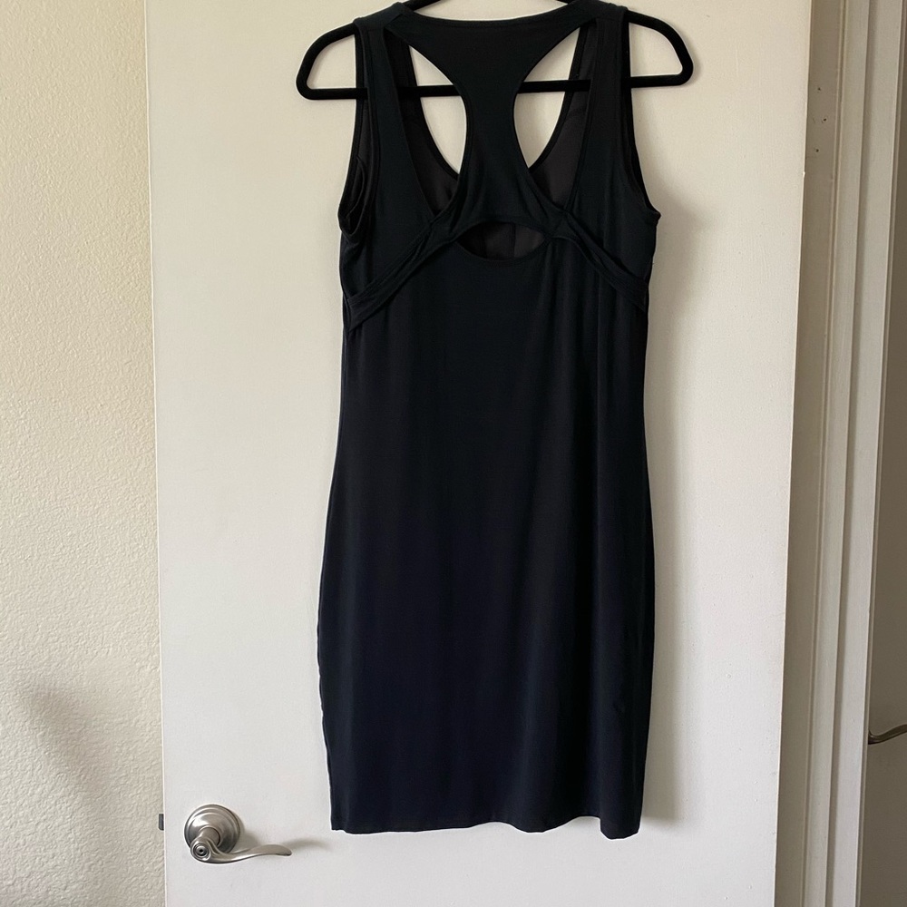 NWOT Medium Athleta Shelf Bra Tank Dress in Black